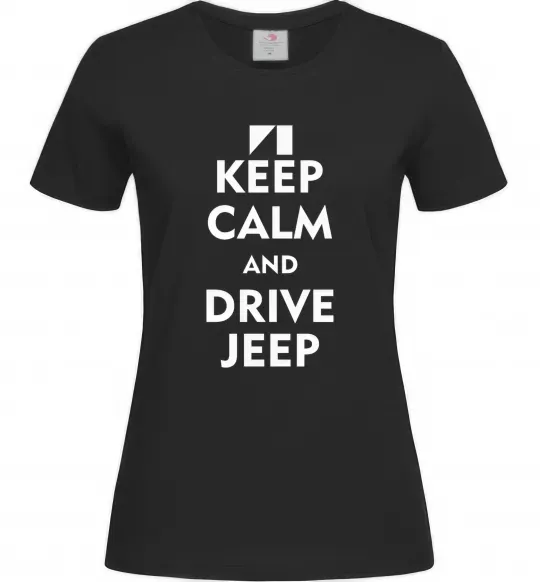 Жіноча футболка Drive Jeep Чорний фото