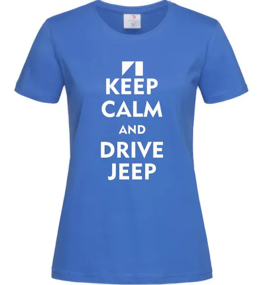 Жіноча футболка Drive Jeep Яскраво-синій фото