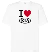 Футболка Оверсайз I Love Kia Білий фото