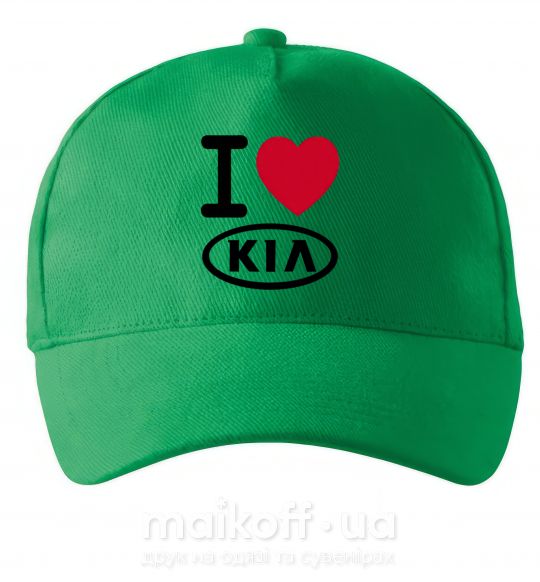 Кепка I Love Kia Зеленый фото