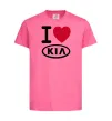 Дитяча футболка I Love Kia Яскраво-рожевий фото