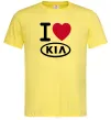 Мужская футболка I Love Kia Лимонный фото