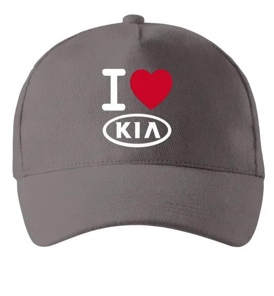 Кепка I Love Kia Сірий фото