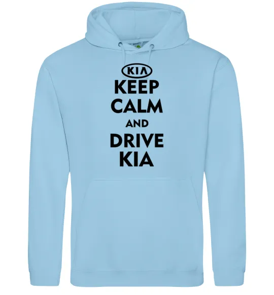 Чоловіча толстовка (худі) Drive Kia Блакитний фото