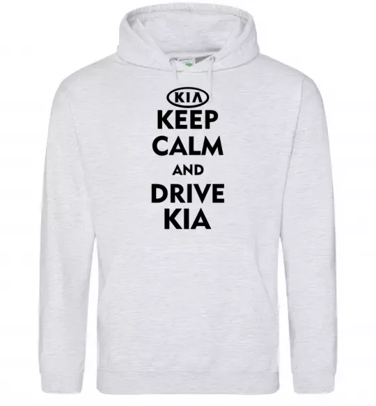 Жіноча толстовка (худі) Drive Kia Сірий меланж фото