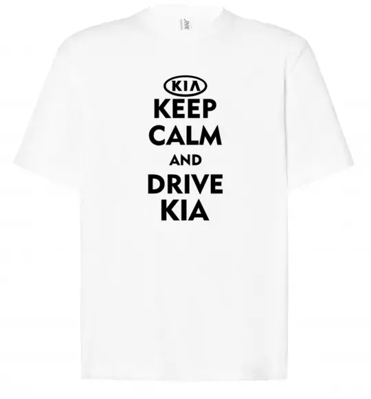 Футболка Оверсайз Drive Kia Білий фото