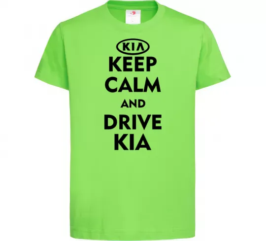 Дитяча футболка Drive Kia Лаймовий фото