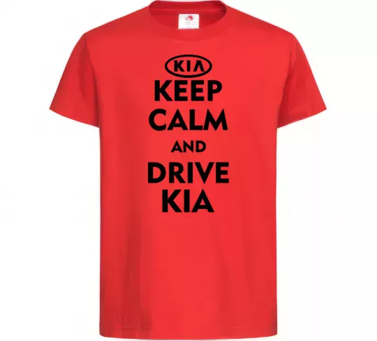 Дитяча футболка Drive Kia Червоний фото
