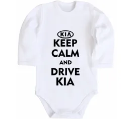 Дитячий бодік I Love Kia Білий фото