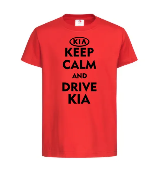 Дитяча футболка Drive Kia Червоний фото