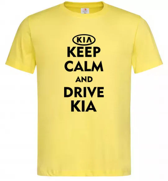 Чоловіча футболка Drive Kia Лимонний фото