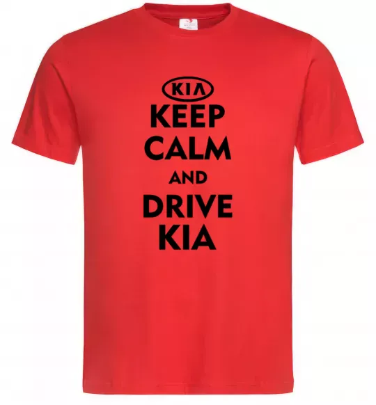 Чоловіча футболка Drive Kia Червоний фото