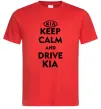 Чоловіча футболка Drive Kia Червоний фото