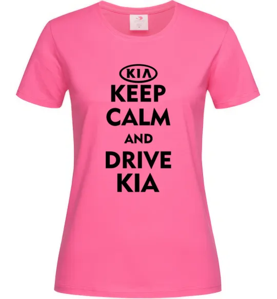 Женская футболка Drive Kia Ярко-розовый фото