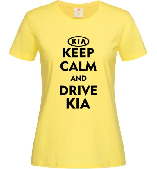 Женская футболка Drive Kia Лимонный фото