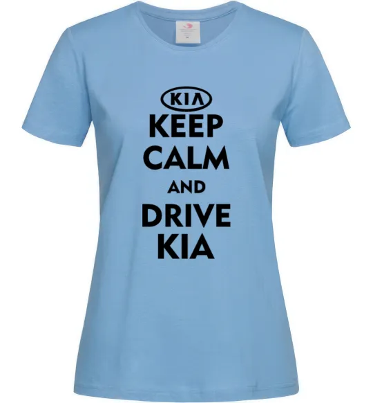 Женская футболка Drive Kia Голубой фото