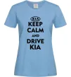 Женская футболка Drive Kia Голубой Женская футболка Drive Kia Голубой фото