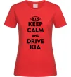 Женская футболка Drive Kia Красный Женская футболка Drive Kia Красный фото