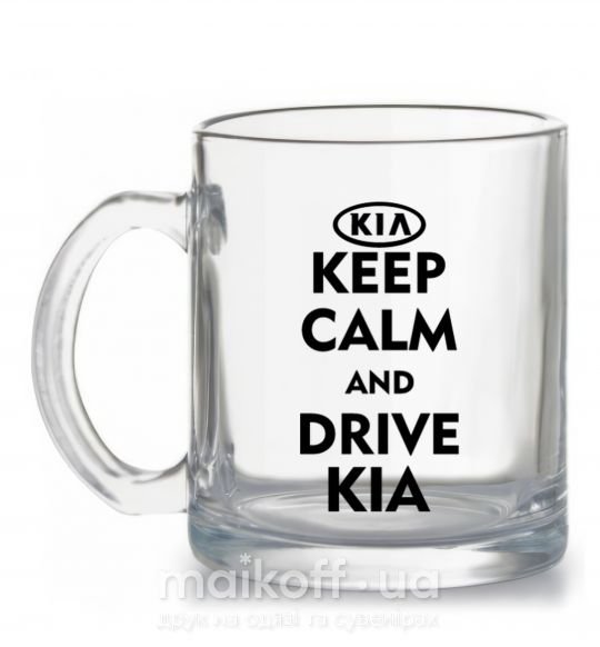Чашка скляна Drive Kia Прозорий фото