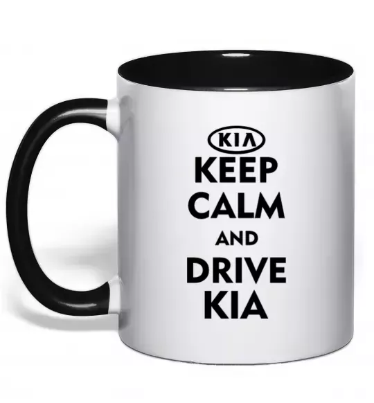 Чашка с цветной ручкой Drive Kia Черный фото