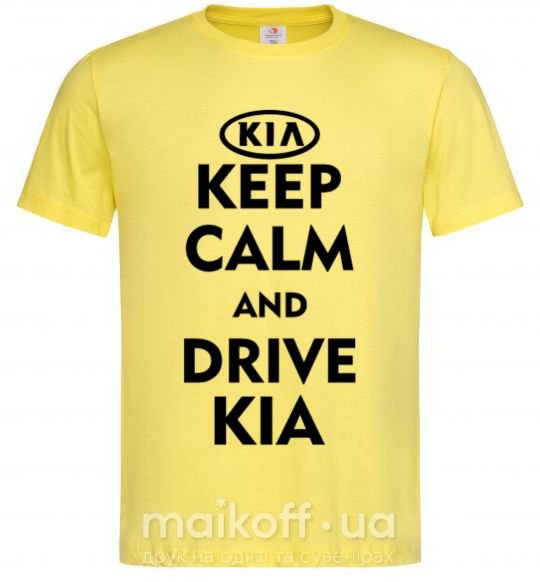 Чоловіча футболка Drive Kia Лимонний фото