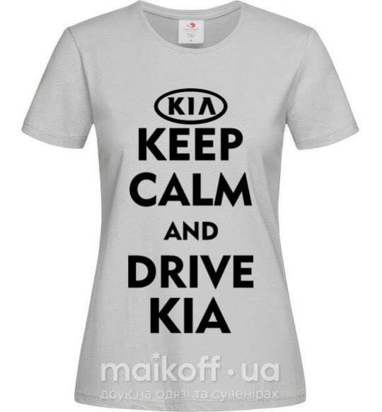 Жіноча футболка Drive Kia Сірий фото
