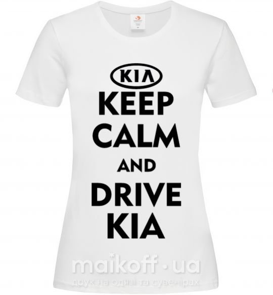 Жіноча футболка Drive Kia Білий фото