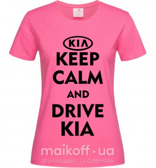 Жіноча футболка Drive Kia Яскраво-рожевий фото
