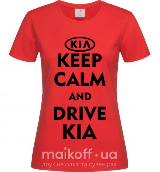 Женская футболка Drive Kia Красный фото