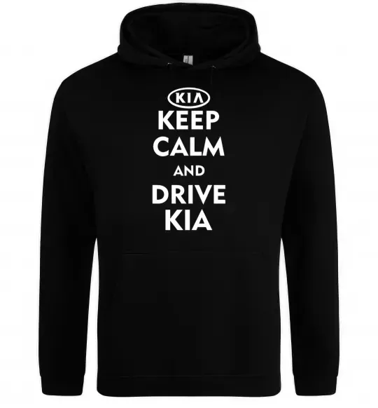 Чоловіча толстовка (худі) Drive Kia Чорний фото
