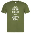 Чоловіча футболка Drive Kia Оливковий фото