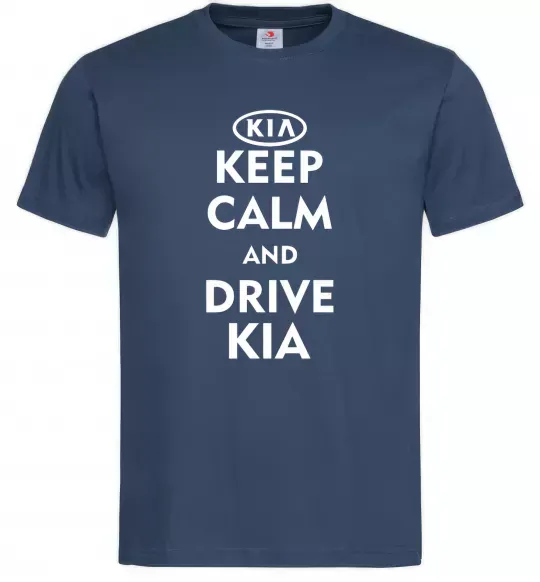 Чоловіча футболка Drive Kia Темно-синій фото