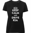 Жіноча преміум футболка Drive Kia Чорний фото