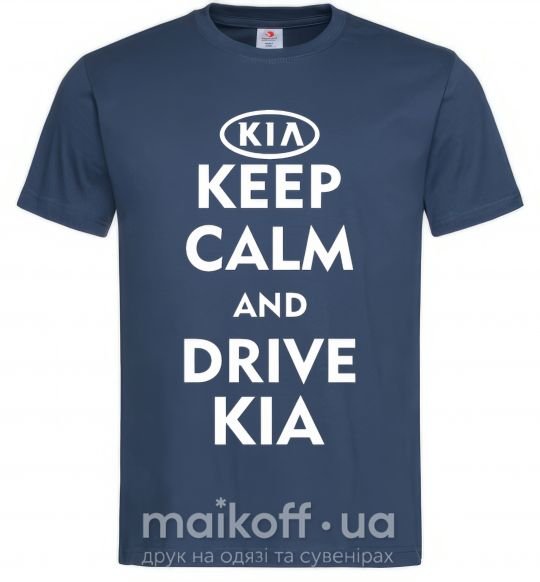 Чоловіча футболка Drive Kia Темно-синій фото