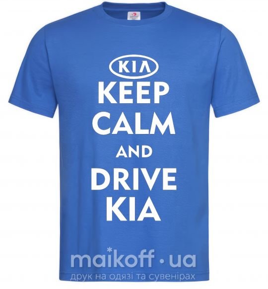 Мужская футболка Drive Kia Ярко-синий фото