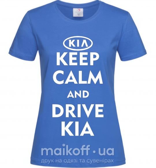 Женская футболка Drive Kia Ярко-синий фото