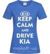Жіноча футболка Drive Kia Яскраво-синій фото