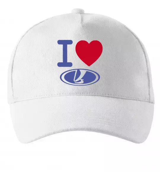 Кепка I Love Lada Белый фото