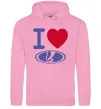 Мужская толстовка (худи) I Love Lada Розовый Мужская толстовка (худи) I Love Lada Розовый фото