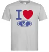 Чоловіча футболка I Love Lada Сірий фото