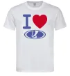 Чоловіча футболка I Love Lada Білий фото