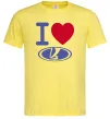 Чоловіча футболка I Love Lada Лимонний фото