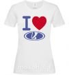 Жіноча футболка I Love Lada Білий фото