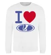 Свитшот I Love Lada Белый фото