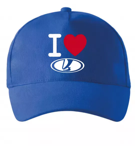 Кепка I Love Lada Ярко-синий фото