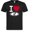 Чоловіча футболка I Love Lada Чорний фото