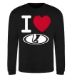 Свитшот I Love Lada Черный фото