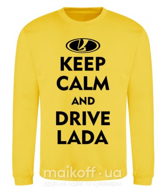 Світшот Drive Lada Сонячно жовтий фото