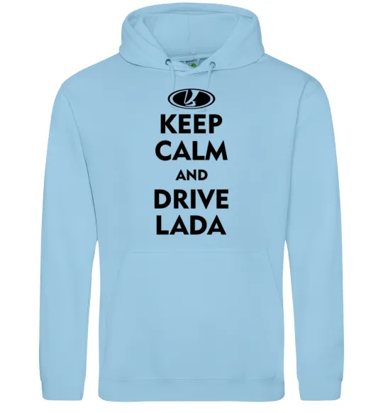 Мужская толстовка (худи) Drive Lada Голубой фото