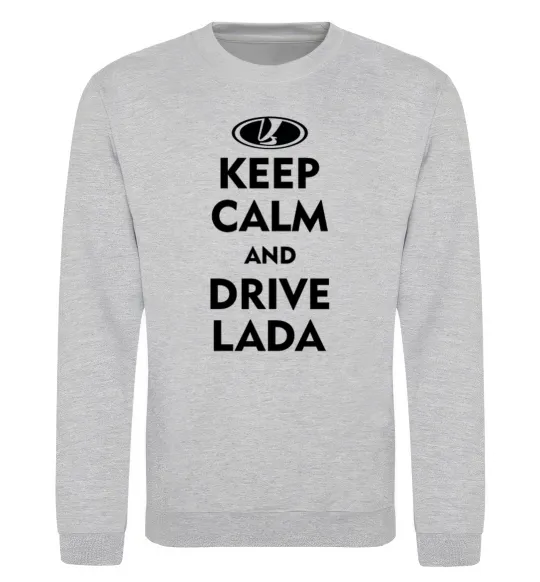 Свитшот Drive Lada Серый меланж фото